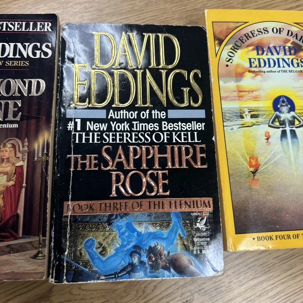 David Eddings Lot Of 6 Paperbacks Fantasy, Science Fiction, Adventure de1